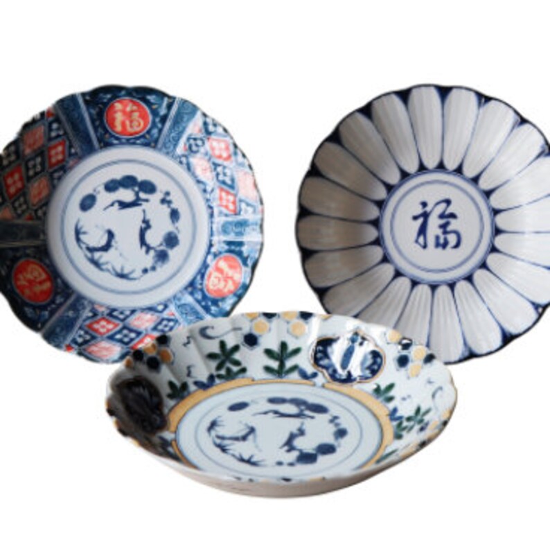 Asian Style Deep Dishes Made in Japan Etsy