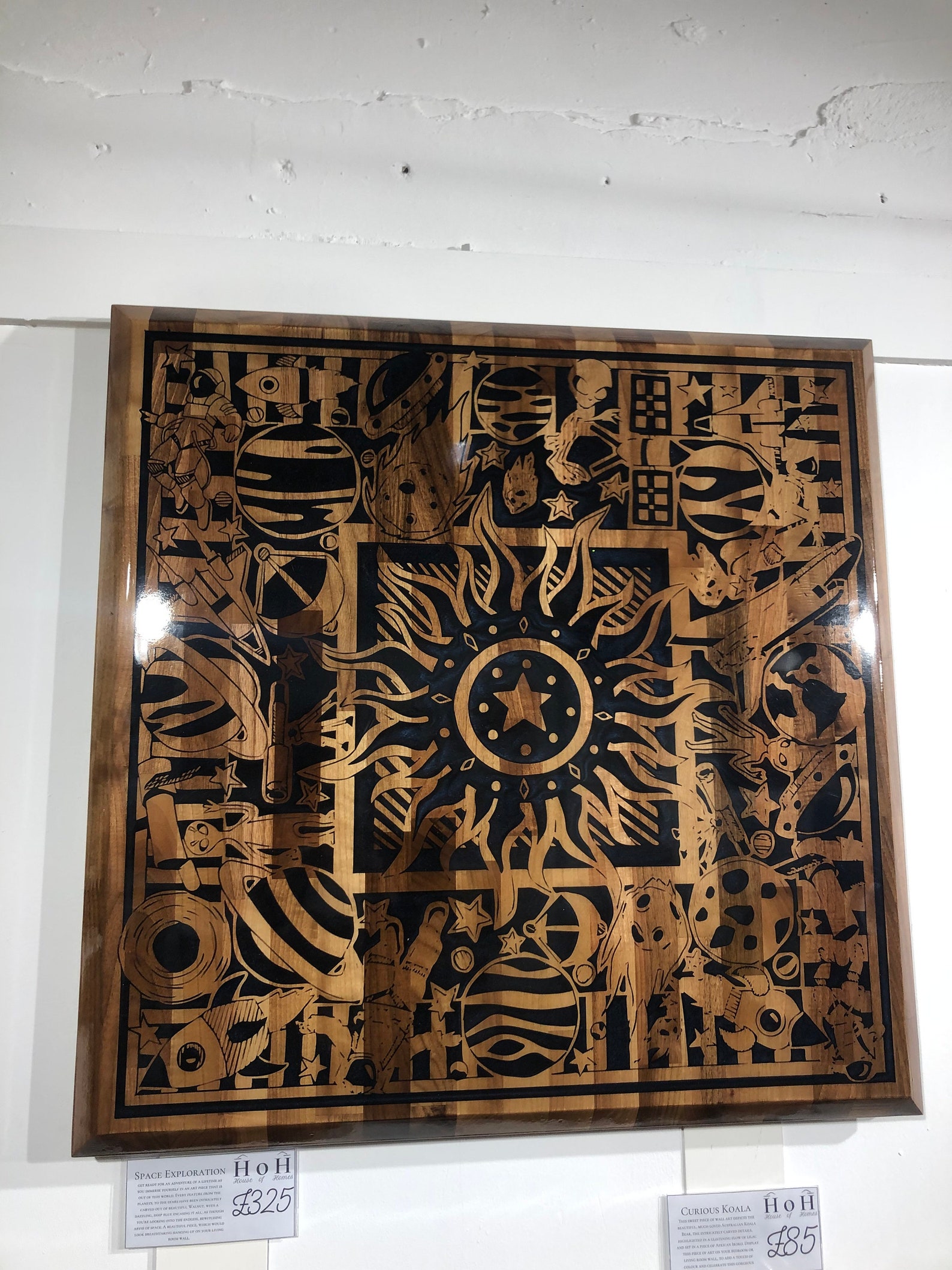 Space Exploration Wall Art Wood Resin Etsy UK