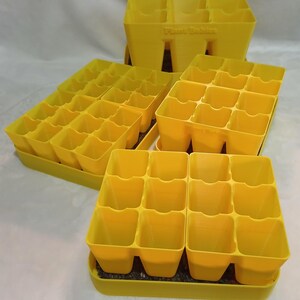 Reusable 6-Cell Seedling Tray Pack with Capillary Matting
