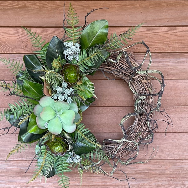 Twiggy Succulent Wreath