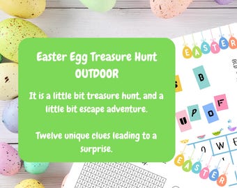 Make Easter Memorable: Printable Outdoor Easter Egg Treasure Hunt for the Whole Family