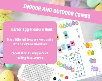 Egg-citing Easter Treasure Hunt Bundle for Indoor and Outdoor Fun