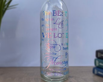 The Best Things in Life Lighted Wine Bottle, Best Friend Gift, Birthday Gift, Christmas Gift For him/her, Battery Powered LED Light Cork