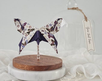 Origami Butterfly Ornament ~ Unique First Wedding Anniversary Gift ~ Handmade Keepsake ~ Custom Birthday Present