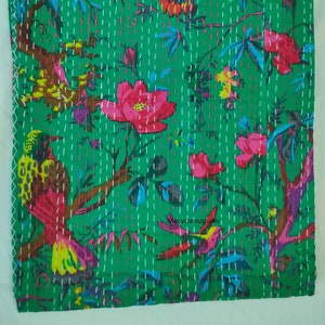 Bohemian Cotton Quilt Indian Kantha Quilt Bedding Bedspread Throw Summer Blanket Quilt For Sale