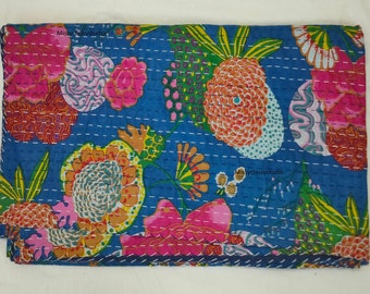 Magnifiques courtepointes kantha indiennes uniques