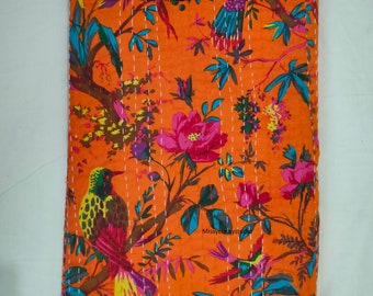 Boho bedding bed cover kantha throw blanket bohemian quilt