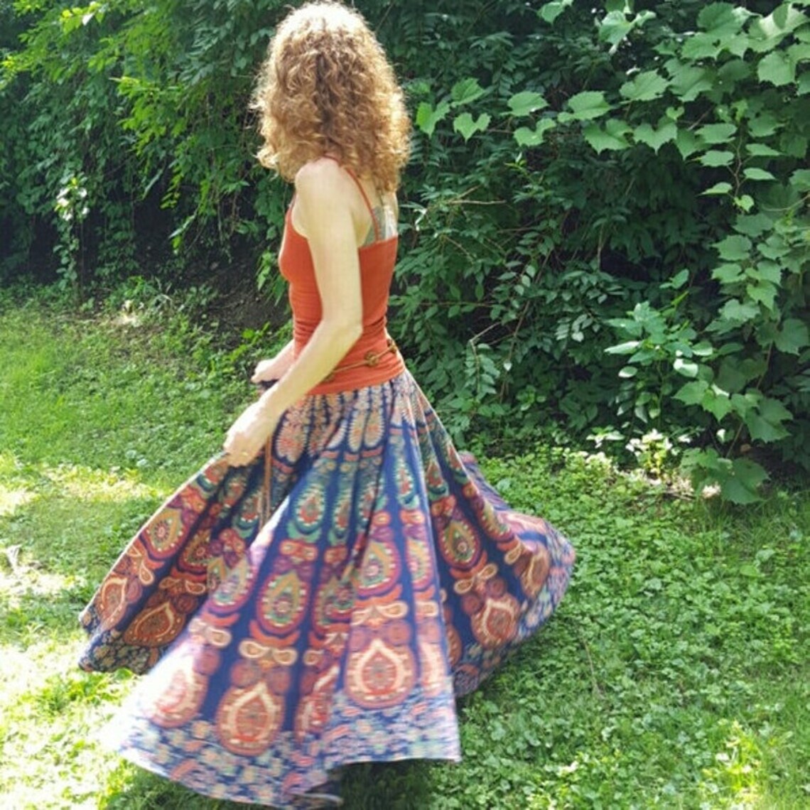 Indian Handmade Cotton Wrap Skirt Dress Wrap Around Skirt Etsy