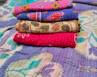 Wholesale Lot Of Handmade Vintage floral blanket, Boho throw blanket,Couch blanket, Boho chic home decor, Blanket for bed cover kantha quilt