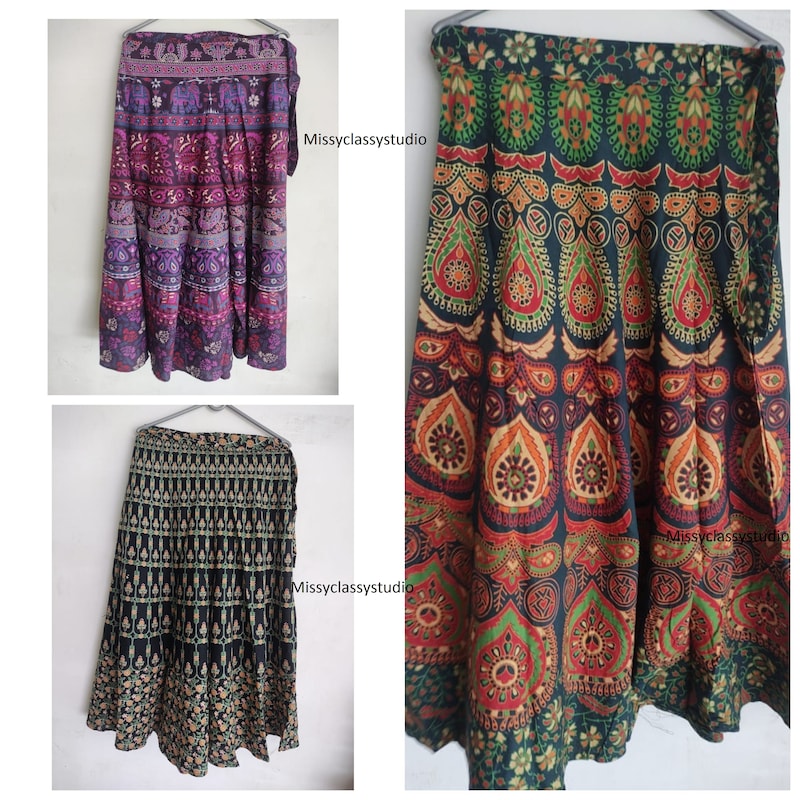 Ethnic Printed Tankini & Wrap Skirt
