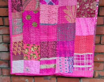 Edredón de retazos bohemio Edredón Kantha Edredones vintage hechos a mano Ropa de cama tamaño king Boho Manta Colcha Acolchado Edredones hippies a la venta