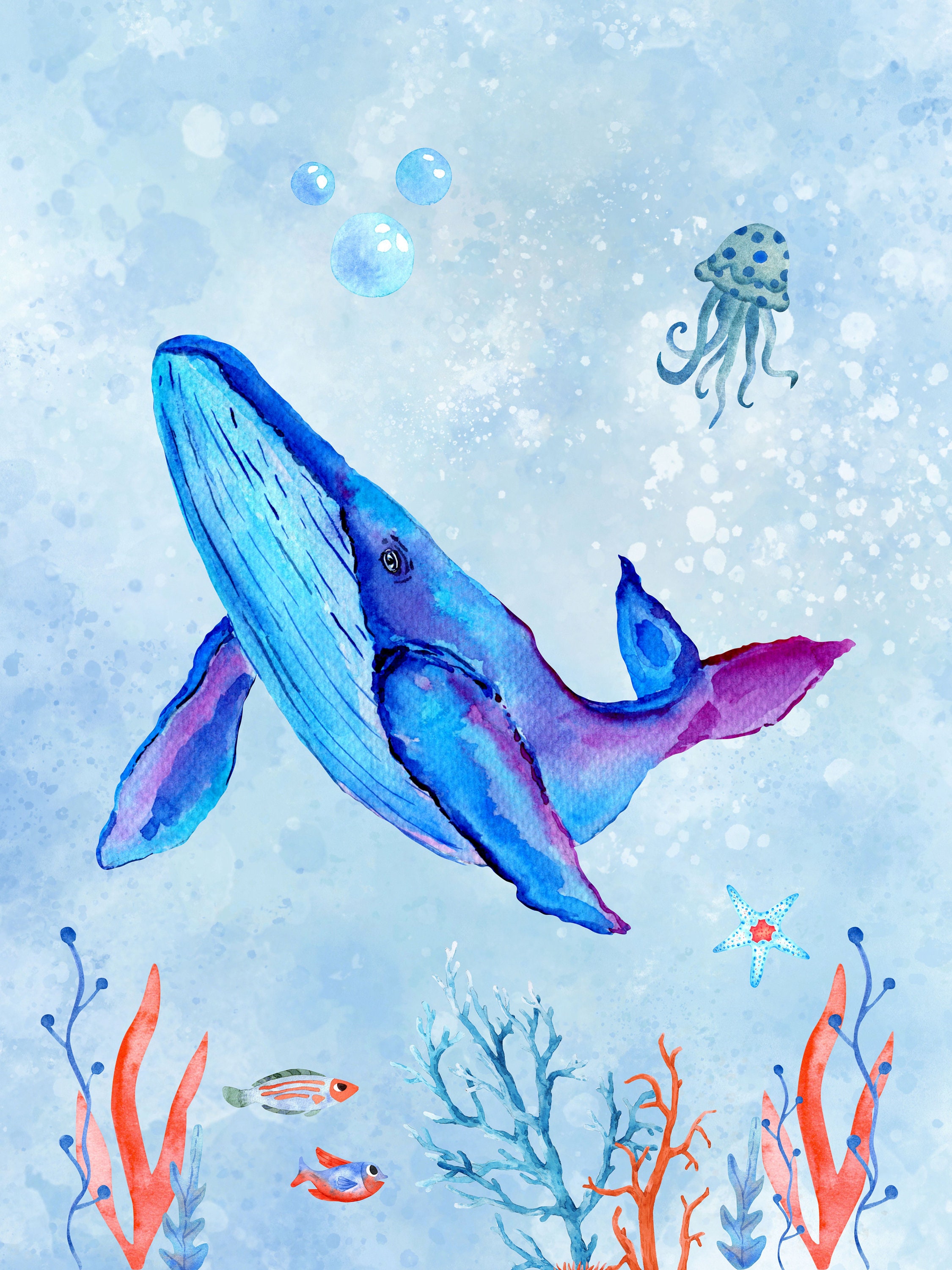 Under the Sea Nursery Decor Underwater Animals Nursery - Etsy