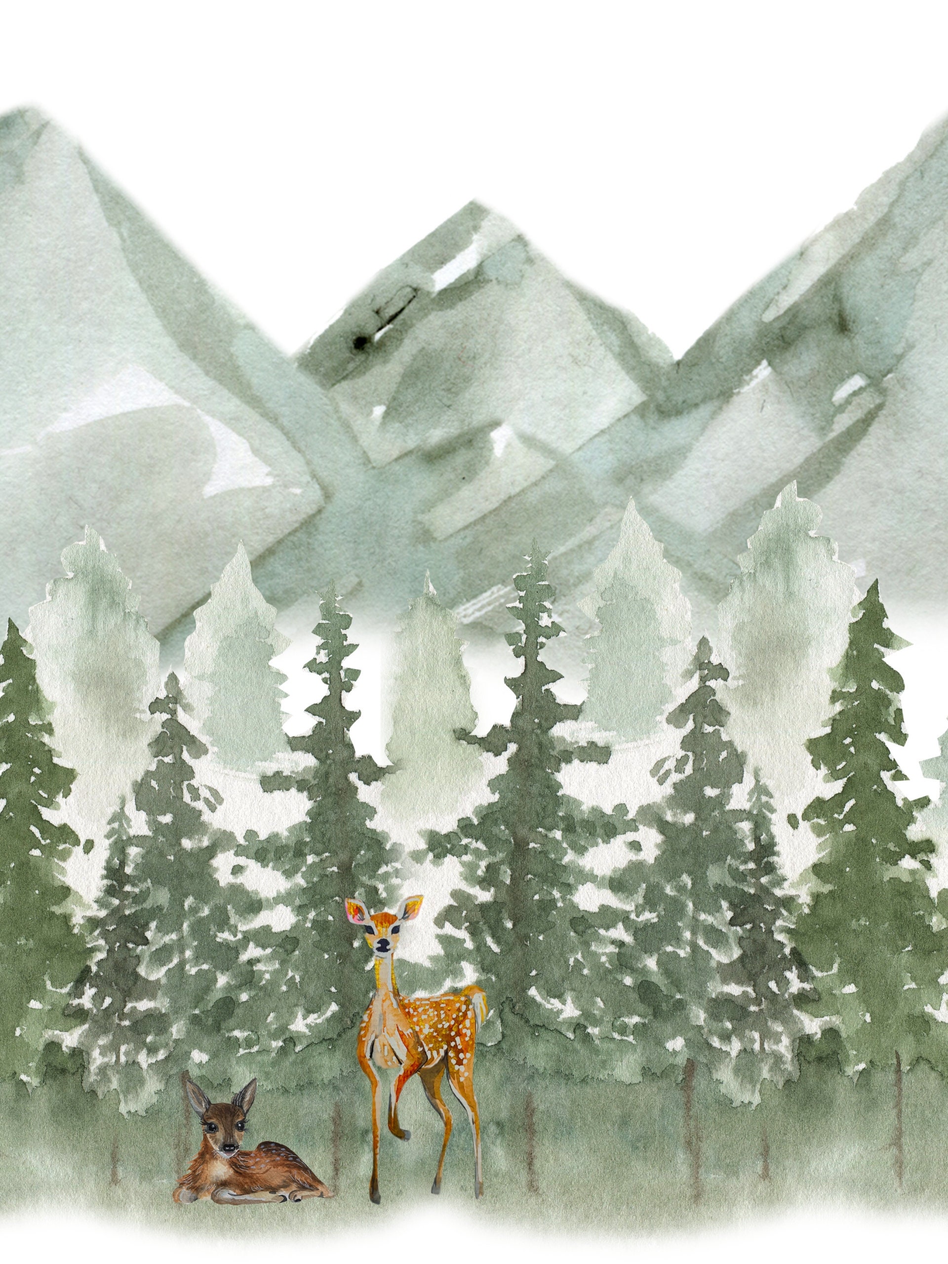 Mountain Nursery Decor Woodlands Nursery Decor Forest Etsy Canada