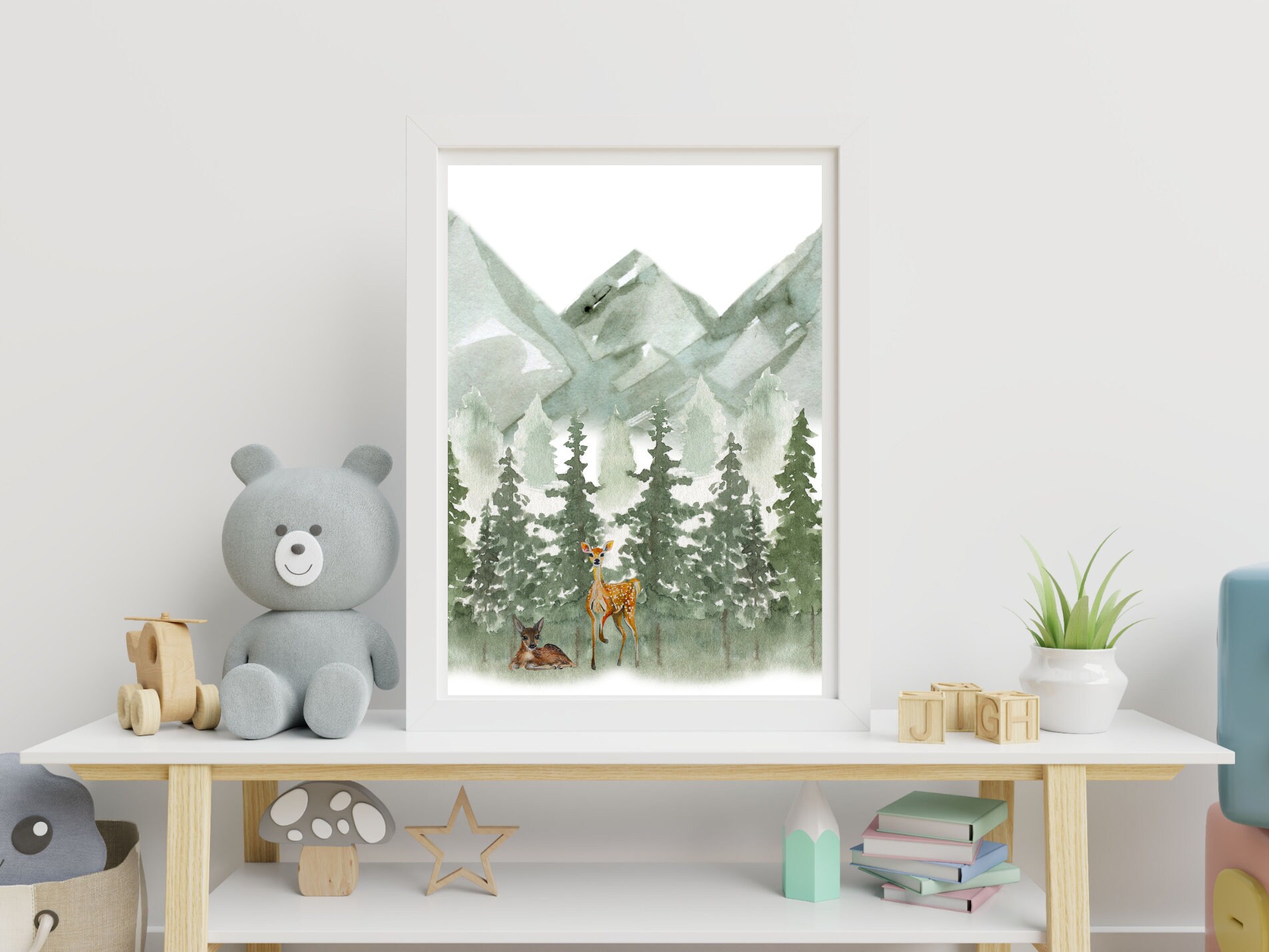 Mountain Nursery Decor Woodlands Nursery Decor Forest Etsy Canada
