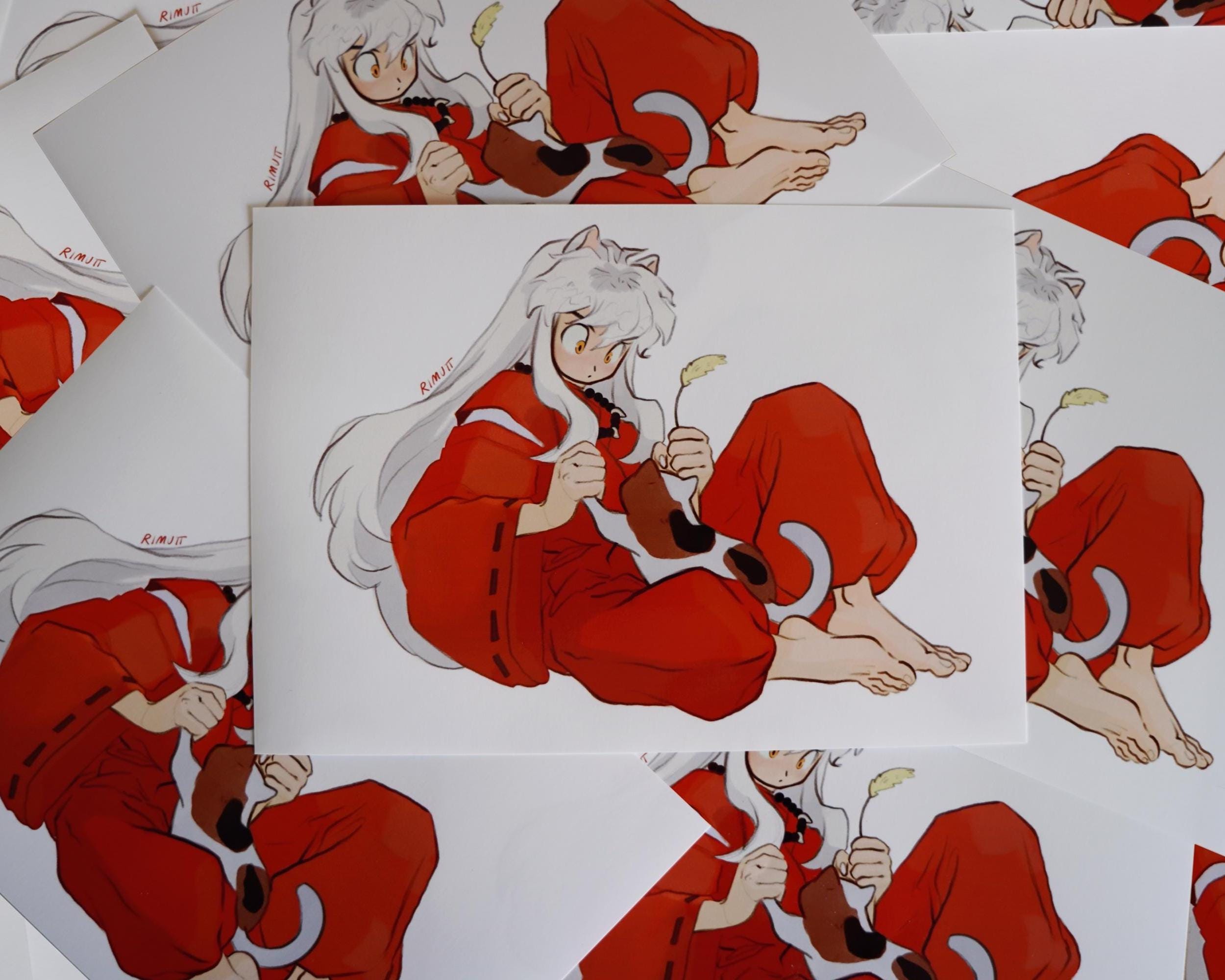 Inuyasha Demon Dog Anime Art Print - Etsy