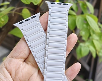 Magnetic Watch Band for Apple Watch 49mm 45mm 44mm 42mm 41mm 40mm 38mm Women Men,Solo Loop Sport Silicone Strap iWatch Series 9 8 7 6 5-1 SE