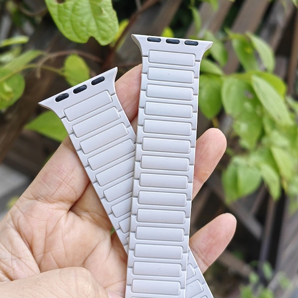 Magnetic Watch Band for Apple Watch 49mm 45mm 44mm 42mm 41mm 40mm 38mm Women Men,Solo Loop Sport Silicone Strap iWatch Series 9 8 7 6 5-1 SE