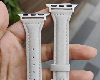 Bracelet de montre en cuir mince pour Apple Watch Band 38mm 40mm 41mm femmes bracelet mince pour Apple Watch série 8 7 SE 6 5 4 3 2 1 bande bracelet mignon