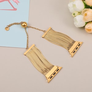 Tassel Band for Apple Watch Bands 38mm 40mm 41mm 42mm 44mm 45mm 49mm Women, Dressy Chain Bracelet for iWatch Ultra SE Series 9 8 7 6 5 4 3 zdjęcie 8