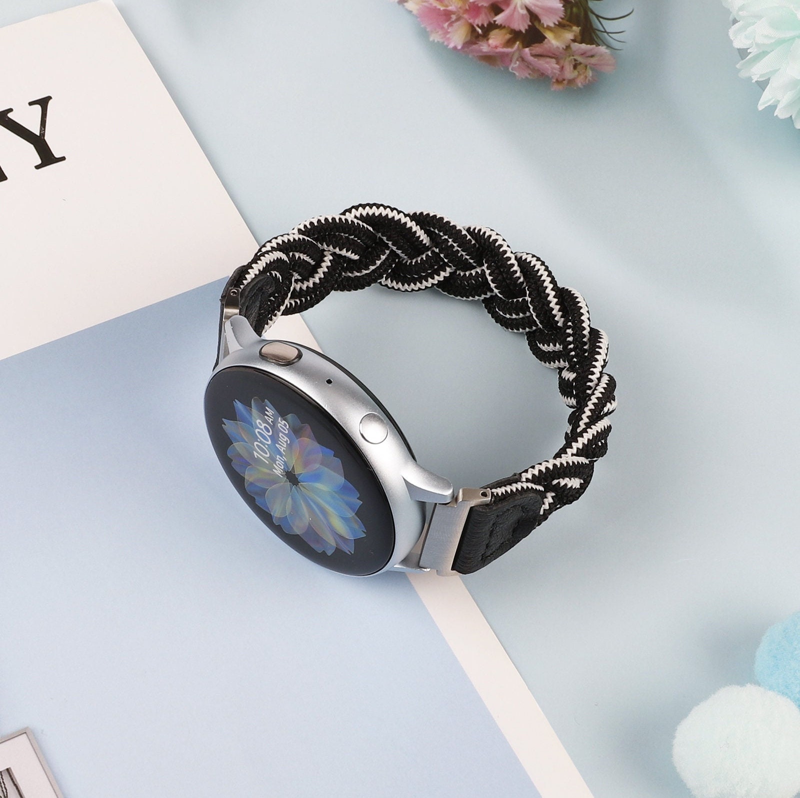 Beige Topographic Samsung Galaxy Watch Band – SALAVISA