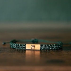 Geocaching-armband: Personligt återvunnet trä, geocachingpresent, justerbara utomhussmycken, olika färger