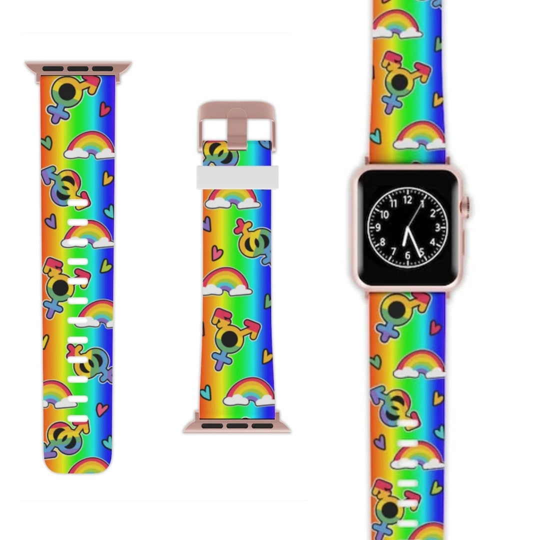 Pride Apple Watch Band, Rainbow Apple Watch Band, 38mm, 40mm, 42mm