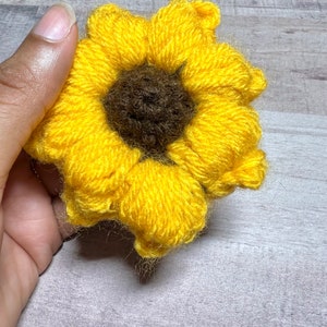 Crochet Sunflower Pop It Fidget Toy