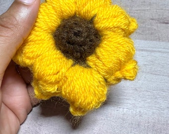 Crochet Sunflower Pop It Fidget Toy