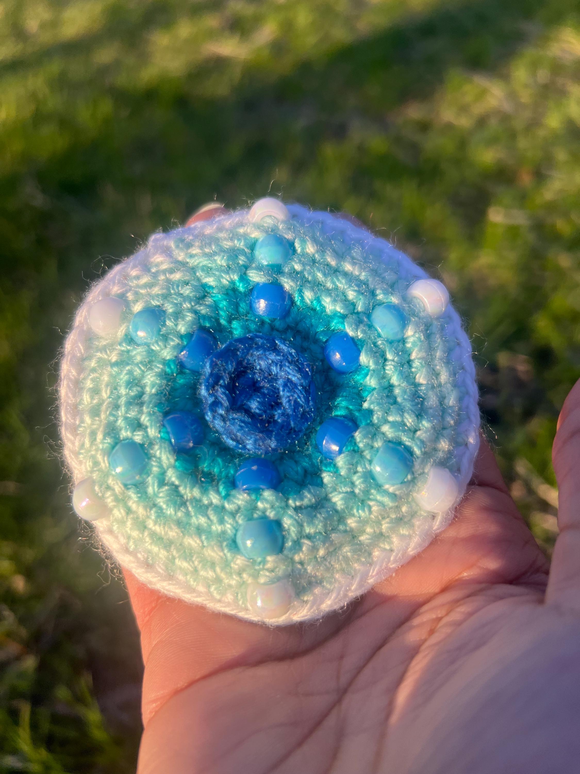 Fidget Spinner Pattern Beaded Disk Spinner Pattern | Crochet Fidget Spinner Pattern | Handheld ...