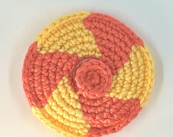 Spiral Disk Spinner Pattern | Crochet Fidget Spinner Pattern | Handheld Fidget Spinner Pattern
