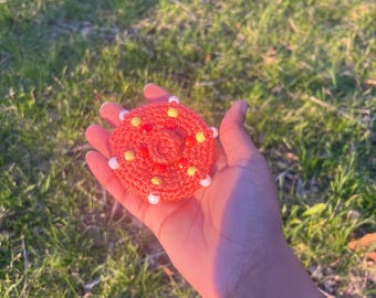 Beaded Disk Spinner Pattern | Crochet Fidget Spinner Pattern | Handheld Fidget Spinner Pattern
