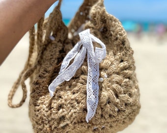 Crochet Jute Twine Bag