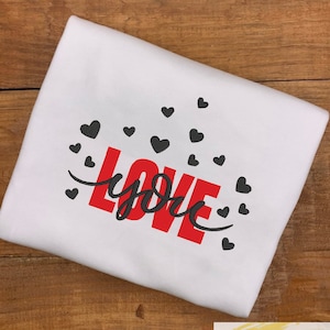 Love You Valentines Shirt, Toddler Girl Valentines Long sleeve shirt, Kids Valentines Day TShirt, Adult Valentines Shirt!