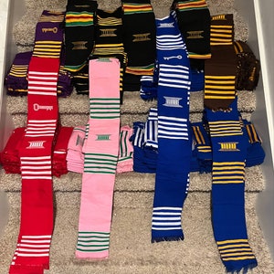 Stola di laurea ricamata personalizzata - Regalo di laurea 2024 - Stola di laurea personalizzata - Stola di laurea in tessuto Kente