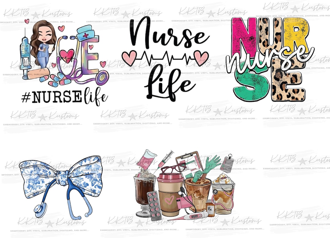 PNG Nurse Design, Nurse Digital Design, Nurse Appreciation Designs, 5 ...
