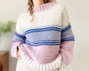 Easy Crochet Sweater Pattern Made From Oversized
