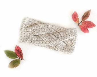 Easy Crochet Headband Pattern for Women / Quick and Easy Crochet Pattern,  Ear Warmer Pattern, Crochet Head Wrap, PDF Crochet Pattern