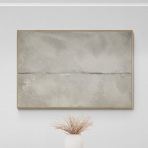 Minimalist Neutral Color Abstract Landscape, Modern Instant Digital Download DIY Art