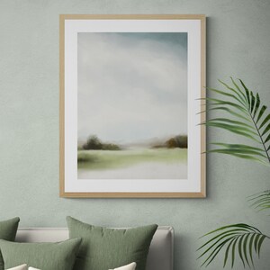 Abstract Watercolor Landscape DIY Printable Art, Rustic Country Farmhouse Wall Art Instant Digital Downloadable Art