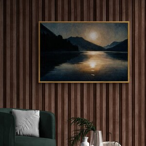 Mysterious Dark Art Abstract Landscape | Gothic Moody Abstract Art Print | Digital Download DIY Printable Art