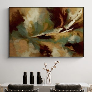 Horizontal Expressive Abstract Painting | Abstract Landscape Modern Wall Art | Instant Digital Download Printable Art