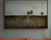 Minimalist Tree Landscape Print: Modern Abstract Wall Art (Digital Download)