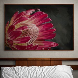 Large Abstract Floral Printable Art, Modern Art Abstract Flower Painting Instant Digital Download DIY Art Print