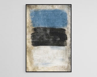 Large Abstract Art Print, Calming Colors Contemporary Abstract Art Instant Download