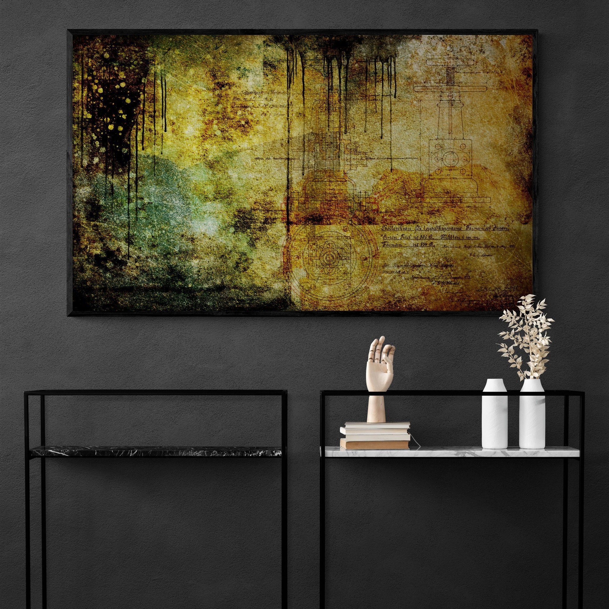Large Industrial Abstract Painting Contemporary Modern Art - Etsy