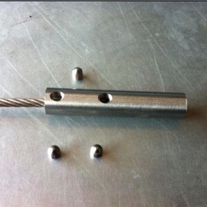 Lot De 10 Ridoirs Inox – Fixation Bois – Pour Câble Diamètre 6 Mm – Neuf
