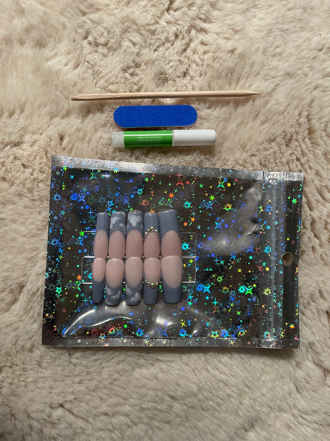 White Crocodile Print Nails White Nails White Tapered | Etsy