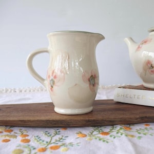 Ceramic jug: Robert Gordon Orchard Blossom pattern, vintage Australian pottery
