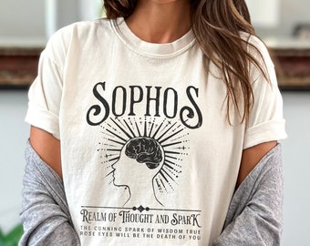 Sophos Realm Tshirt, Penn Cole The Kindreds Curse Saga Merchandise, Gift for Romantasy Fan, Bookish Merch for Romance and Fantasy Readers