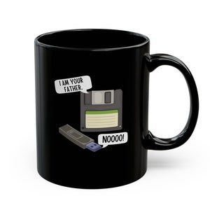 Funny Tech Dad Mug Gift, I Am Your Father Meme, Funny Coffee Cup for Engineer and Programmer Fathers